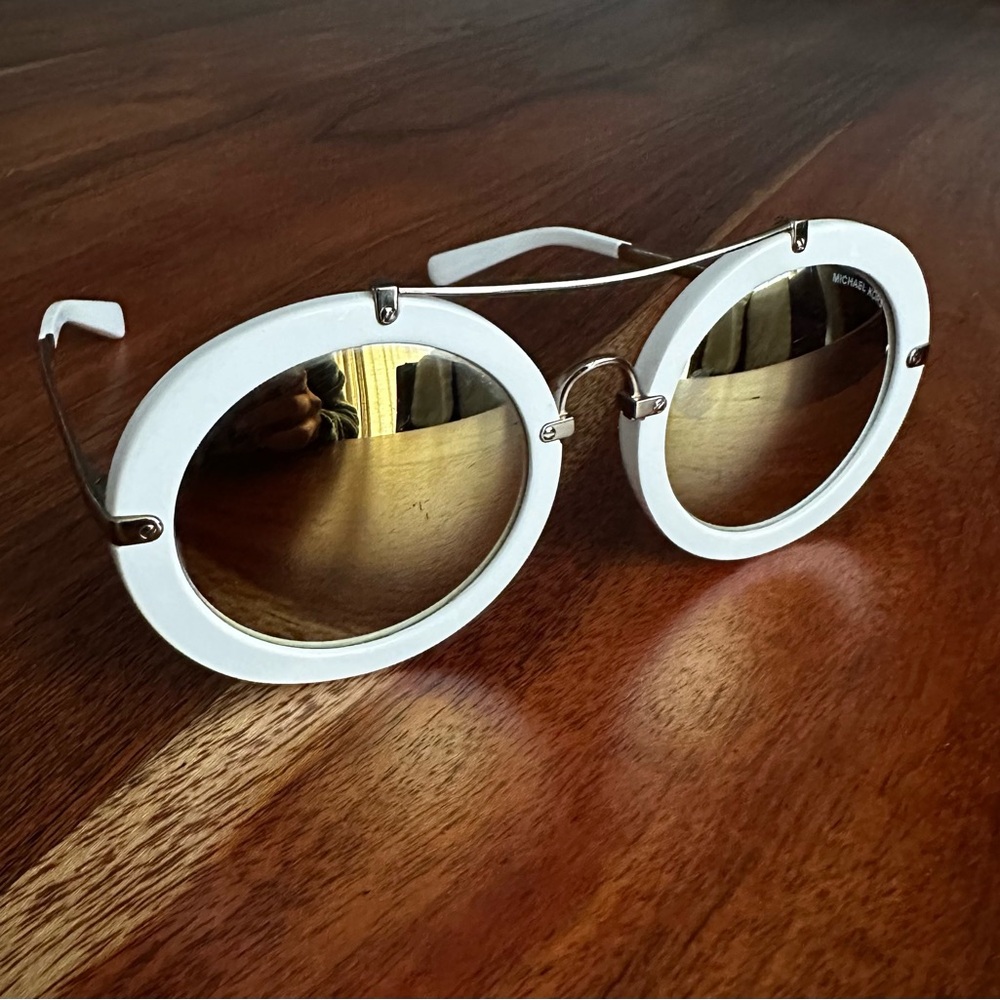 Michael Kors White/Gold Sunglasses